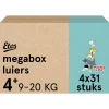 Etos Woezel & Pip Luiers Maxi+ Maat 4 9-20 kg Megabox 4x31 stuks