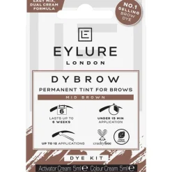 Eylure Dybrow Dye Kit Mid Brown