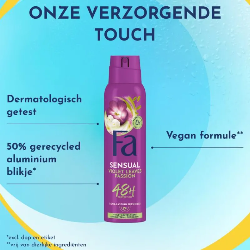 FA Violet Leaves Passion Deodorant Spray 150 ML