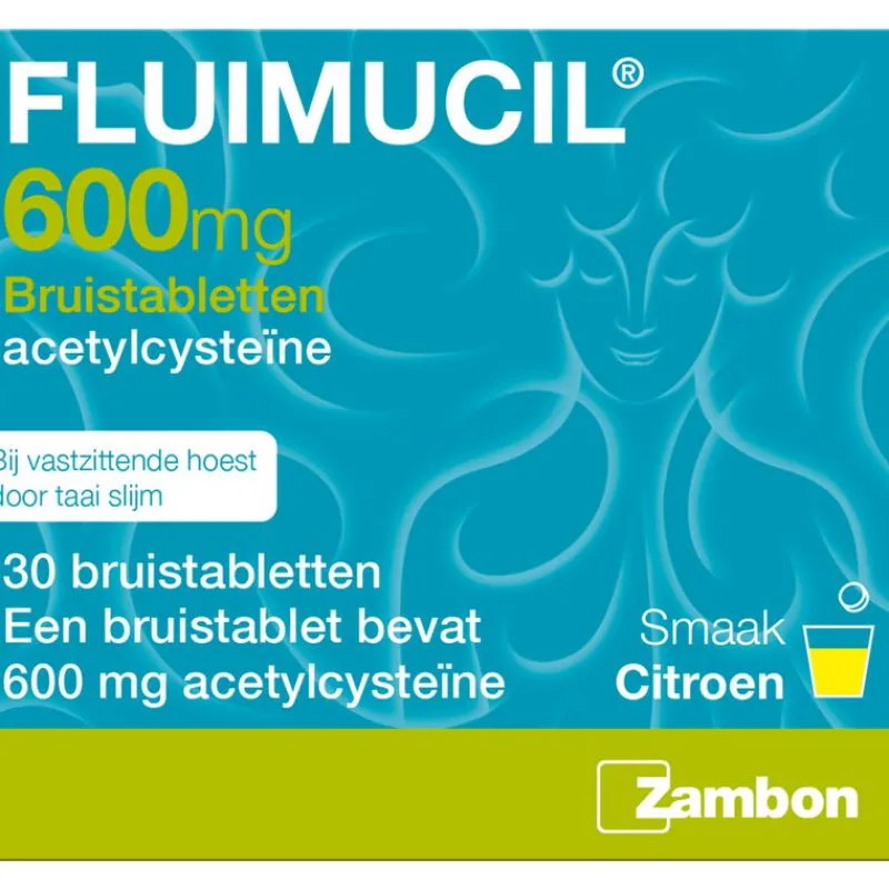Fluimucil Bruistablet 600mg 30stuks
