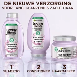 Garnier Loving Blends Rice Water Infusion Glans & Zacht haarmasker 340 ML