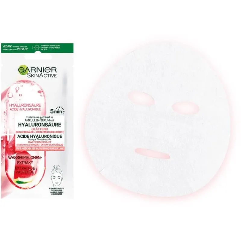 Garnier SkinActive Ampul Sheet Masker Met Watermeloen & Hyaluronzuur