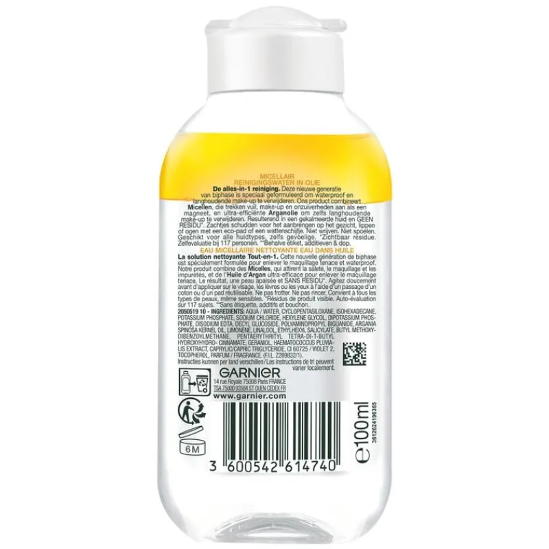 Garnier - SkinActive Micellair Reinigingswater Olie 100ml