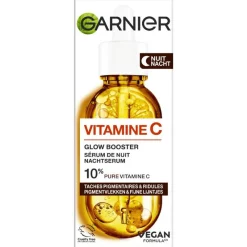 Garnier Skinactive 10% Pure Vit C Anti-Pigment Nachtserum + Hyaluron 30 ML