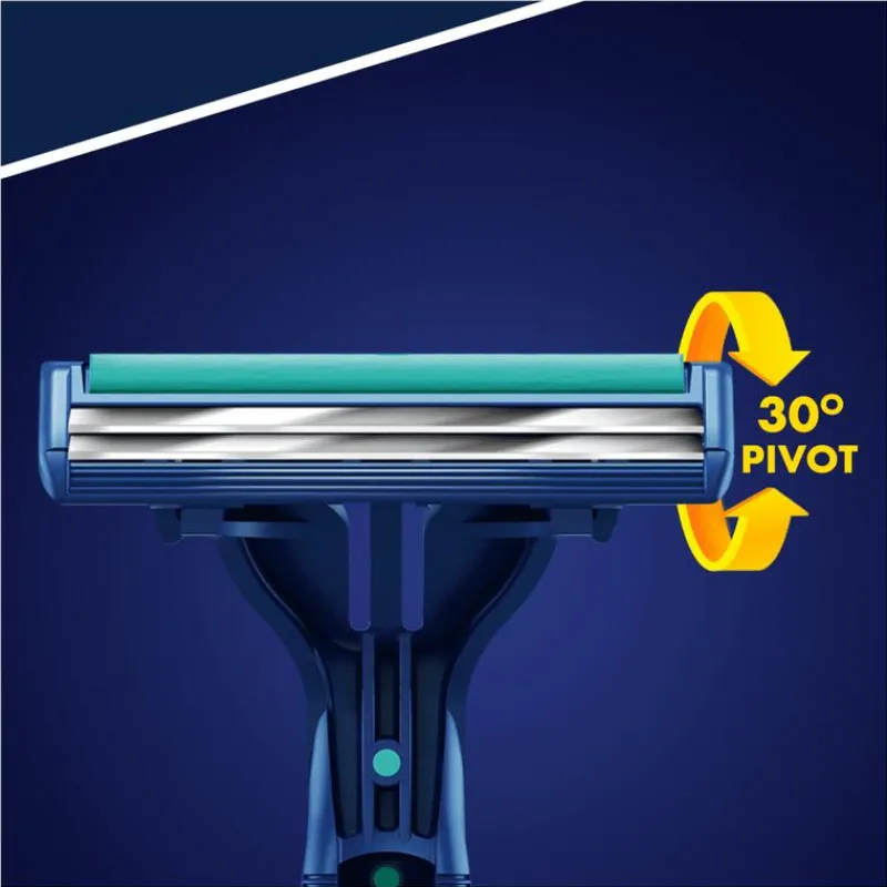 Heren Gillette Blue2 Plus Slalom Wegwerpmesjes 20 Stuks