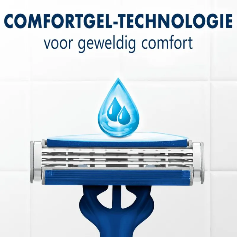 Heren Gillette Blue3 Smooth Wegwerpmesjes 6 stuks