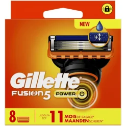 Heren Gillette Fusion5 Power Navulmesjes 8 Stuks