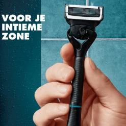 Heren Gillette Intimate Scheersysteem Voor Intieme Zone Met 2 Navulmesjes En Douchehaak