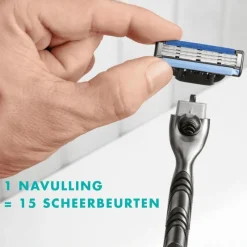 Heren Gillette Mach3 Navulmesjes 5 Stuks