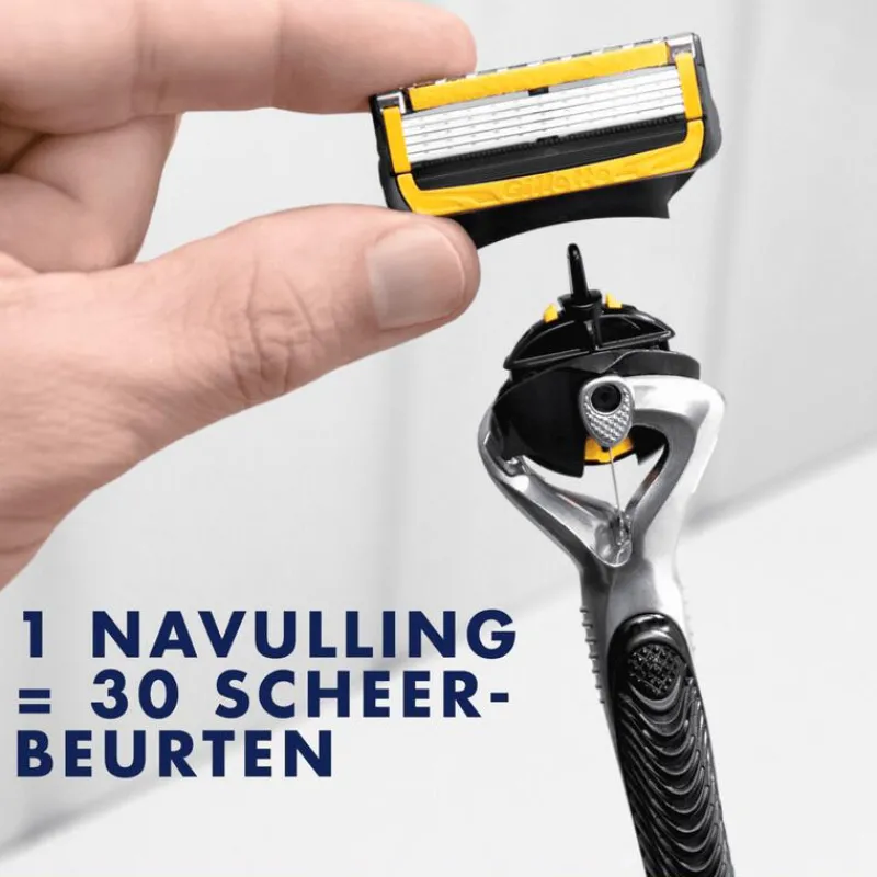 Heren Gillette ProShield Scheersysteem Met 2 Navulmesjes