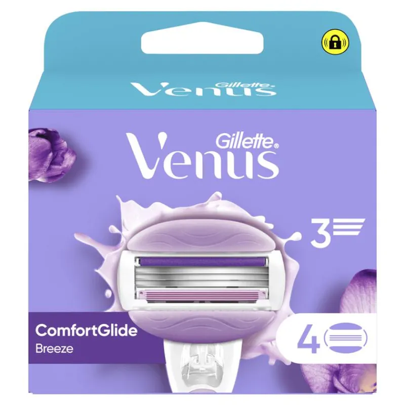 Heren Gillette Venus ComfortGlide Breeze Navulmesjes 4 Stuks
