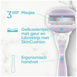 Heren Gillette Venus ComfortGlide Breeze Navulmesjes 4 Stuks
