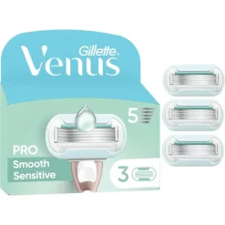 Heren Gillette Venus Deluxe Smooth Sensitive Navulmesjes 3 Stuks