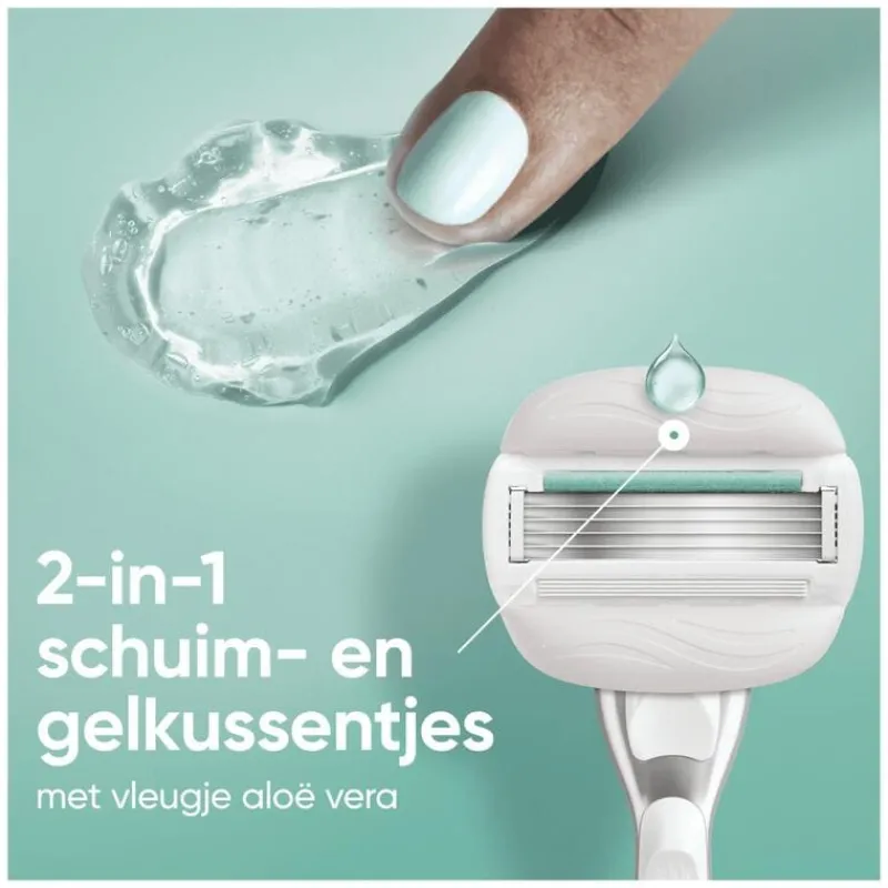 Heren Gillette Venus Pro ComfortGlide Sensitive Scheersysteem 5 Blades + 1 Navulmesjes