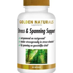 Golden Naturals Golden Natirals Stress & Ontspanning Support Capsules 60 stuks