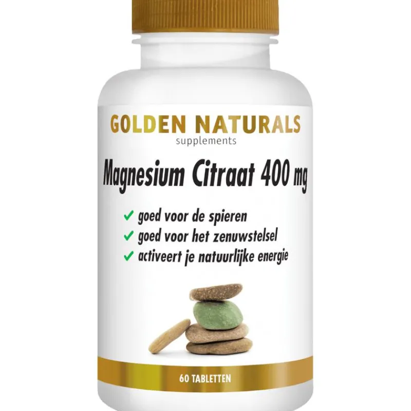 Golden Naturals Magnesium Citraat 400 mg Tabletten 60 stuks