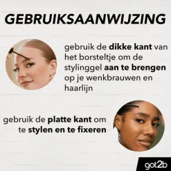 Got2b Glued 4 Brows & Edges Donkerbruin 16 ML