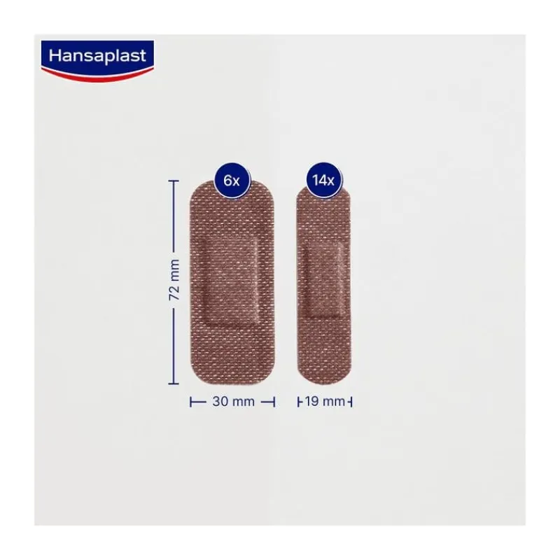 Hansaplast Sensitive Dark 20 stuks