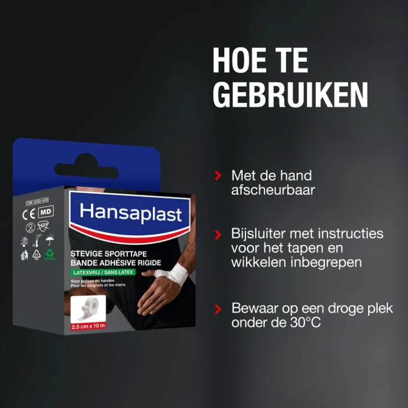 Hansaplast Sport Stevige Sporttape 2,5 CM x 10 M