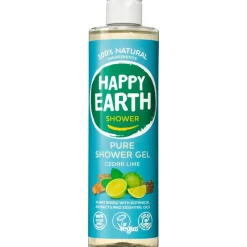 Happy Earth Cedar Lime 100% Natuurlijke Douchegel 300 ML