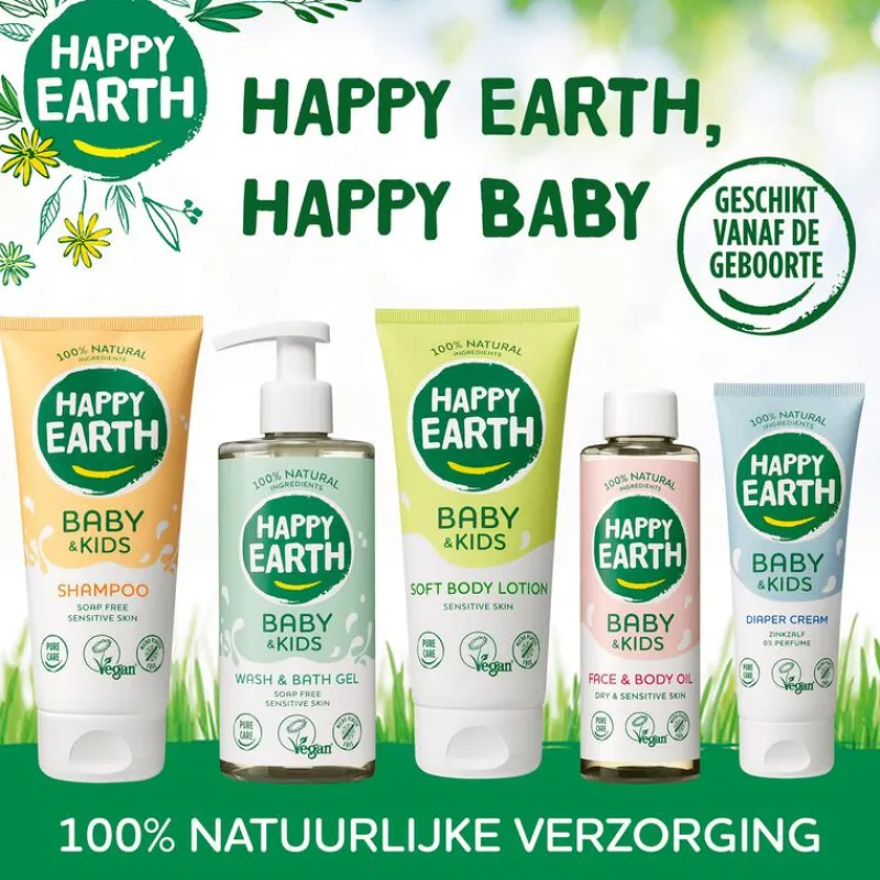 Happy Earth Cream Oil Wash 200 ml