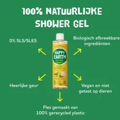 Happy Earth Jasmine Ho Wood 100% Natuurlijke Douchegel 300 ML