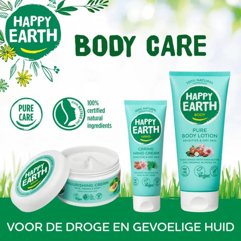Happy Earth 100% Natural Caring Hand Cream 75ml