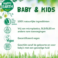 Happy Earth 100% Natuurlijke Baby & Kids Badschuim 100 ML