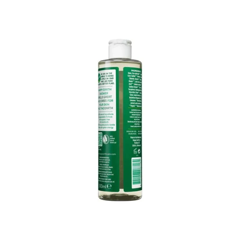Happy Earth 100% Natuurlijke Bergamot Cedarwood Douchegel 300 ML