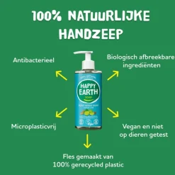 Happy Earth 100% Natuurlijke Cedar Lime Handzeep 300 ML