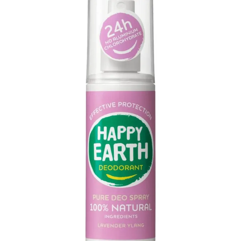 Happy Earth 100% Natuurlijke Lavender Ylang Deodorant Spray 100 ML