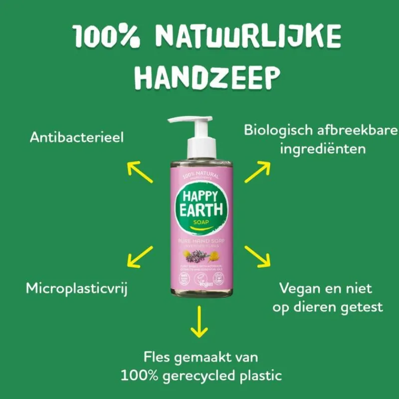 Happy Earth 100% Natuurlijke Lavender Ylang Handzeep 300 ML