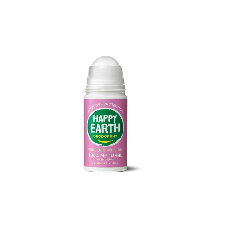 Happy Earth 100% Natuurlijke Lavender Ylang Deodorant Roller 75 ML