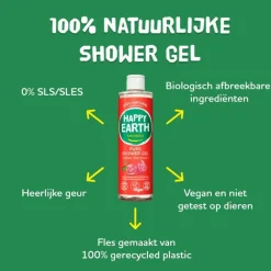 Happy Earth 100% Natuurlijke Shower Gel Floral Patchouli