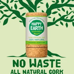 Happy Earth 100% Natuurlijke Unscented Crystal Deodorant 90 gram