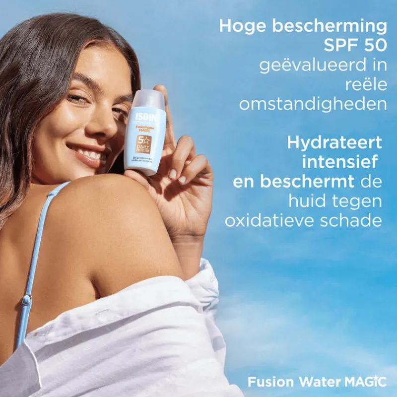ISDIN Fotoprotector Fusion Water Magic Zonnebrand Gezicht SPF50 50 ML
