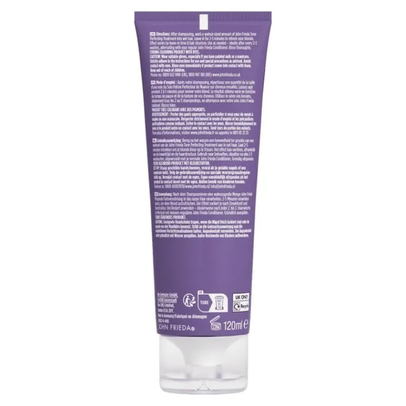 John Frieda Salon Blonde Tone Perfecting Treatment Champagne Blonde 120 ML