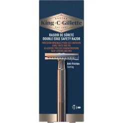 Heren King C Gillette King C. Gillette Double Edge Safety Scheersysteem Met 5 Navulmesjes