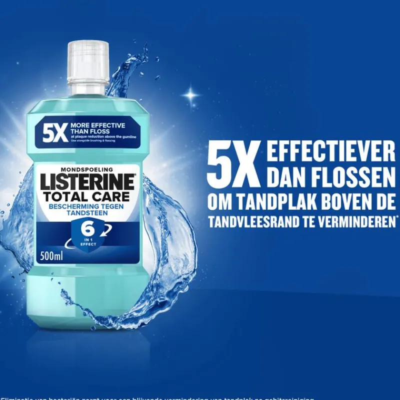 Listerine ® Total Care Bescherming Tegen Tandsteen Mondspoeling - 500ML