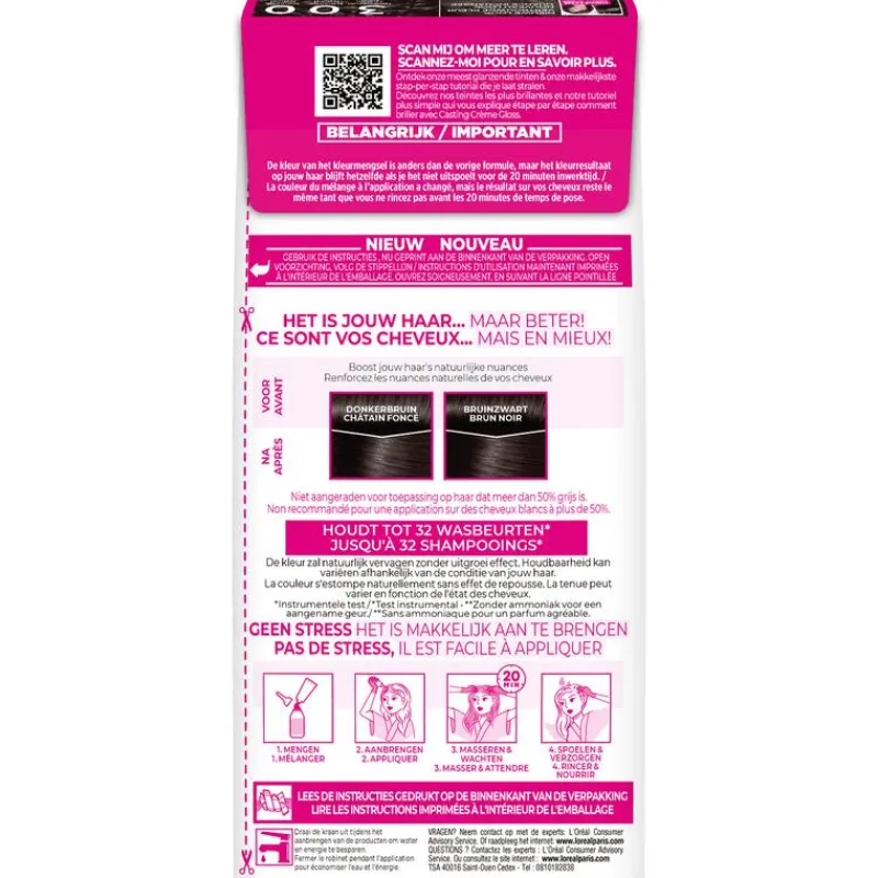 L'Oréal Paris Casting Crème Gloss Haarverf Donkerbruin