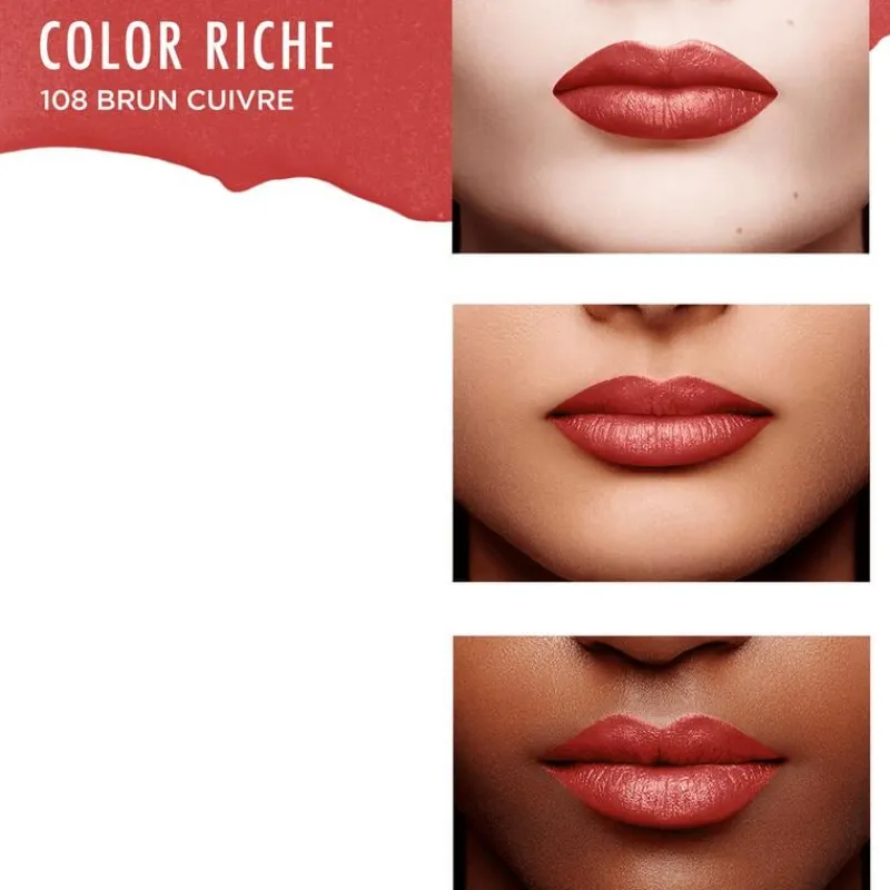 L'Oréal Paris Color Riche Satin 108 Brun Cuivré Lippenstift 4,5 GR