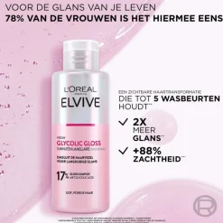 L'Oréal Paris Elvive Glycolic Hair Gloss 5 Minuten Lamellaire Verzorging 200 ML