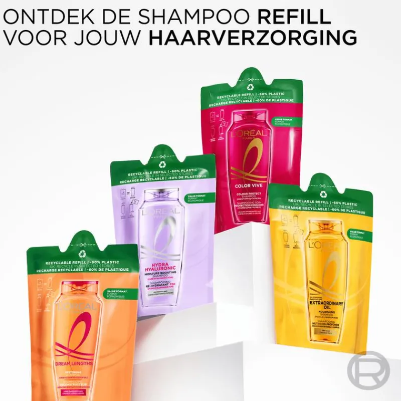 L'Oréal Paris Elvive Refill Hydra Hyaluronic Shampoo Navulling 250 ML
