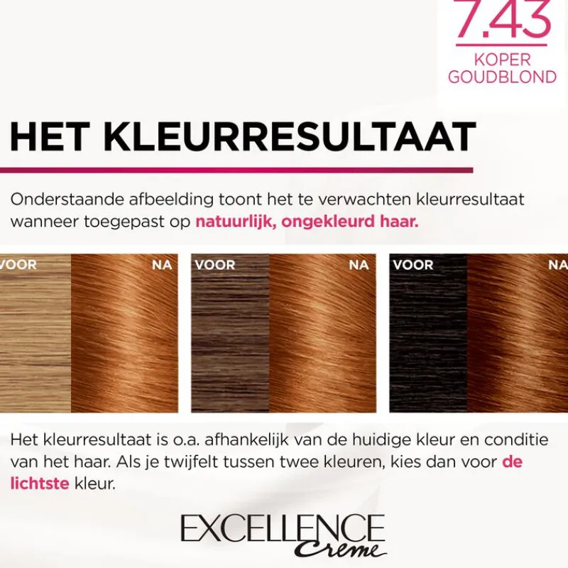 L'Oréal Paris Excellence Crème Verzorgende Crèmekleuring