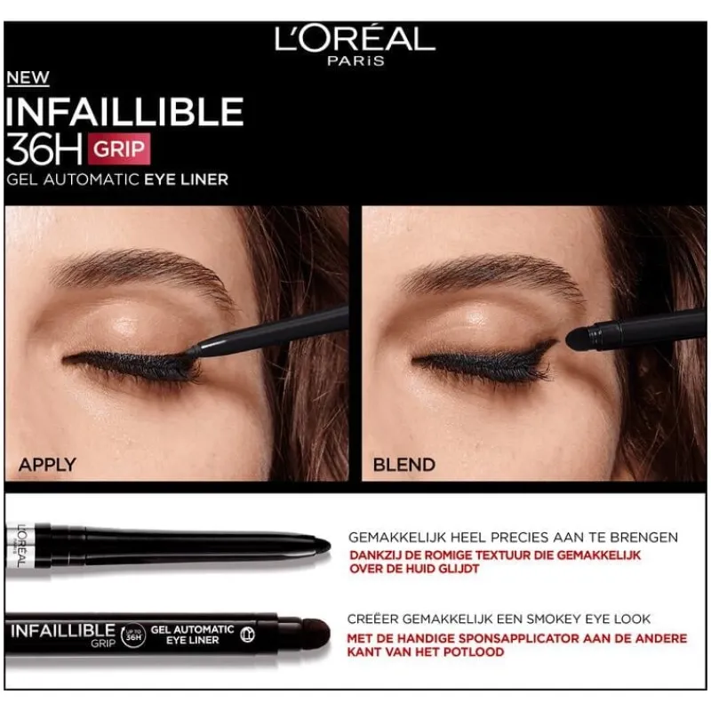 L'Oréal Paris Infaillible 36H Grip Gel Automatic Waterproof Eyeliner Blue Jersey 5 GR