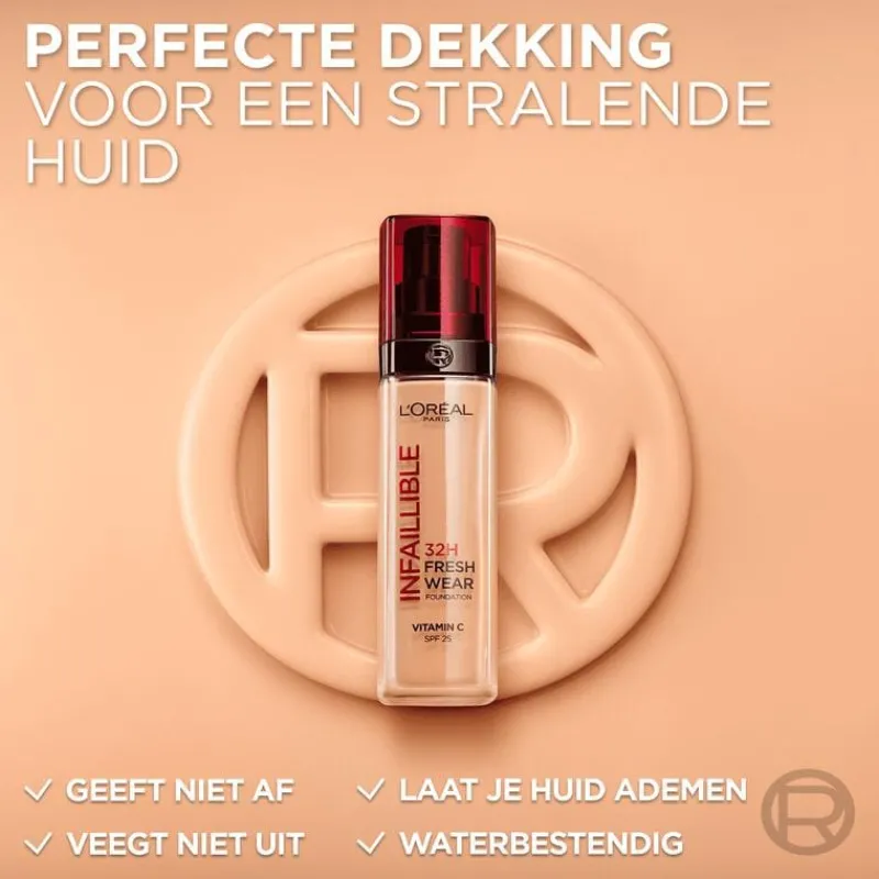 L'Oréal Paris Infaillible 32HR Fresh Wear Reno Foundation met SPF25 30ML