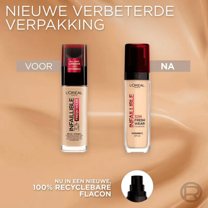 L'Oréal Paris Infaillible 32HR Fresh Wear Reno Foundation met SPF25 30ML