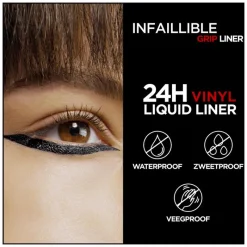 L'Oréal Paris Infaillible 24H Vinyl Liquid Liner Zwart Eyeliner