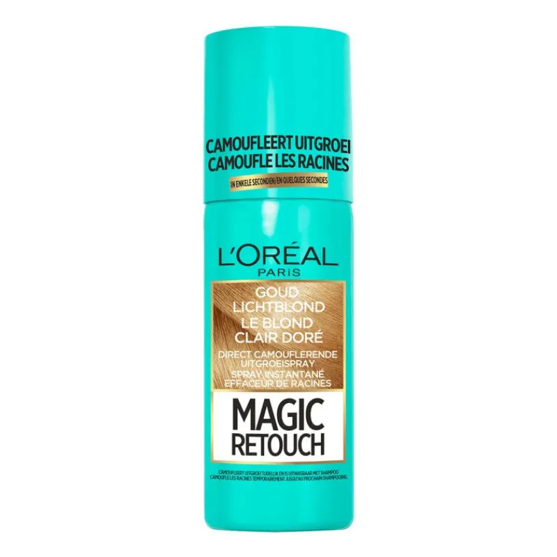L'Oréal Paris Magic Retouch Camouflerende Uitgroeispray Goud Lichtblond 75 ML
