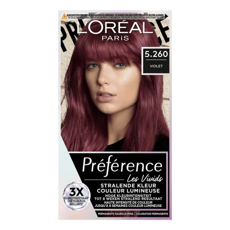 L'Oréal Paris Preference Vivids Permanente Haarverf 5.260